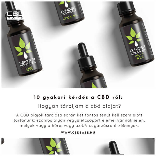 Hogyan tároljam a cbd olajat?